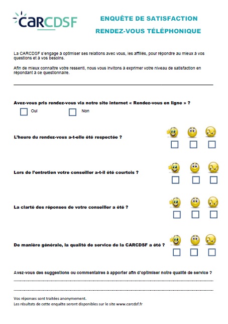 Enquete rdv tel